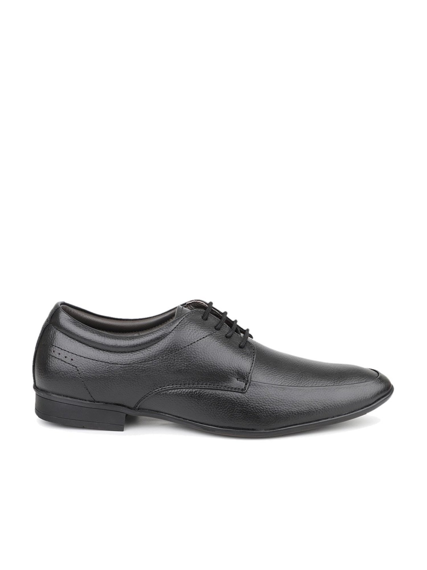 Privo Men's Black Derby Shoes