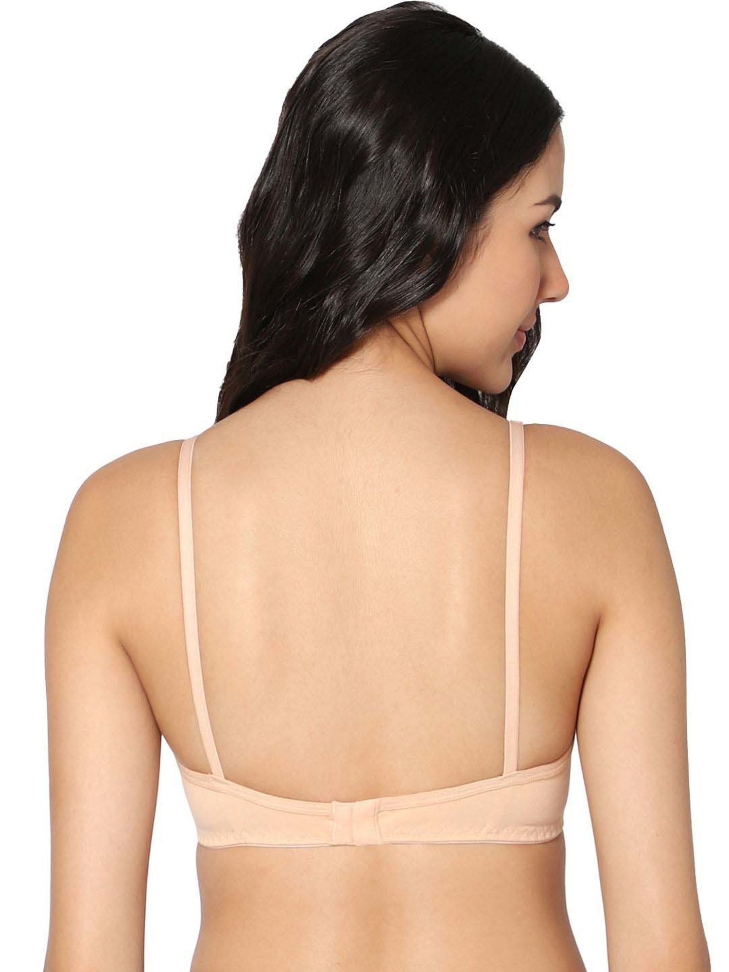 IN CARE Peach & Green Cotton T-Shirt Bras - Pack Of 2