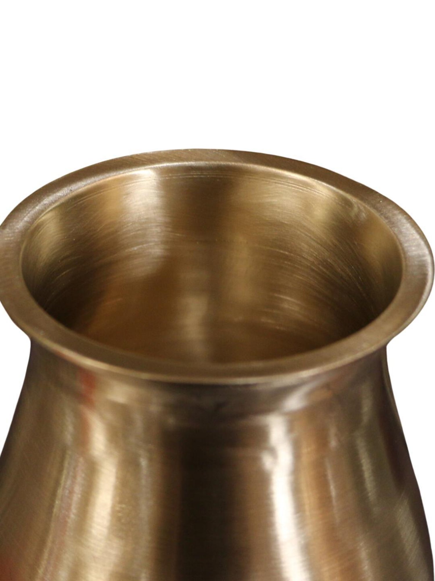 Ambi Elegant Satari Pure 100% Kansa Water Health Lota - 4.5 X 4.5 X 4 Inches (Big)