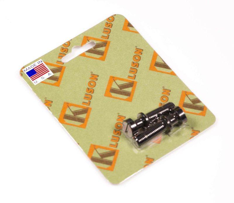 Kluson Stop Tailpiece Studs (2) Steel 0.938 Inch Black (USA Made)