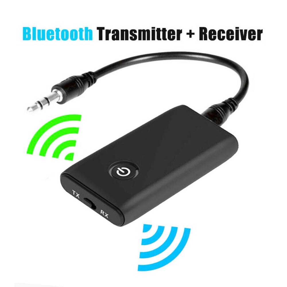 2- in-1 Bluetooth 5.0 Transmitter Receiver Wireless 3.5mm Stereo Audio Music Adapter