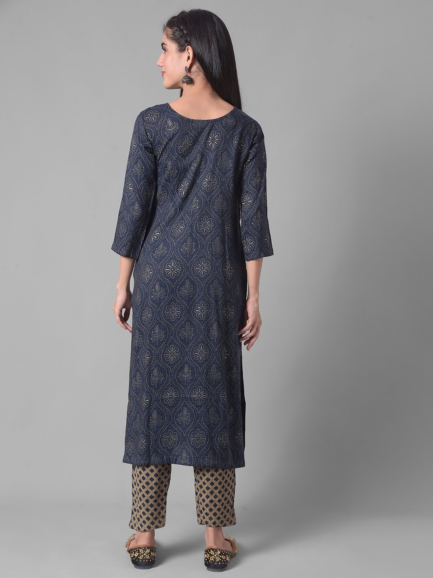 Dollar Missy Blue Embellished Kurta With Pants