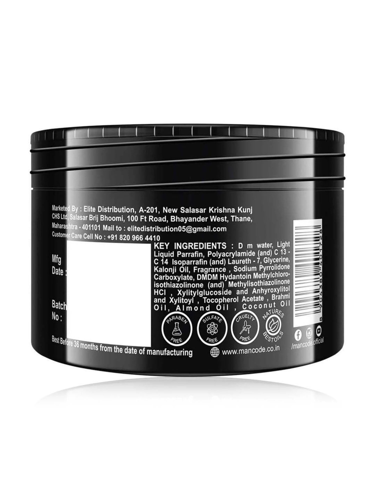 Mancode Hair Fall Control Cream - 100 gm