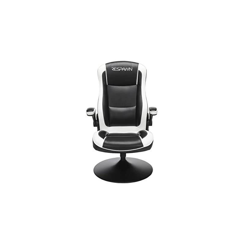 RSP-800 800 Racing Style Rocker, Rocking Gaming Chair, in White (RSP-800-BLK-WHT)