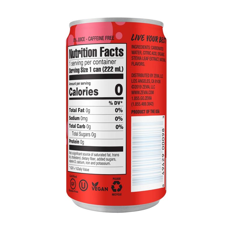 Zevia Kidz Fruit Punch Zero Calorie Soda - 6pk/7.5 fl oz Cans