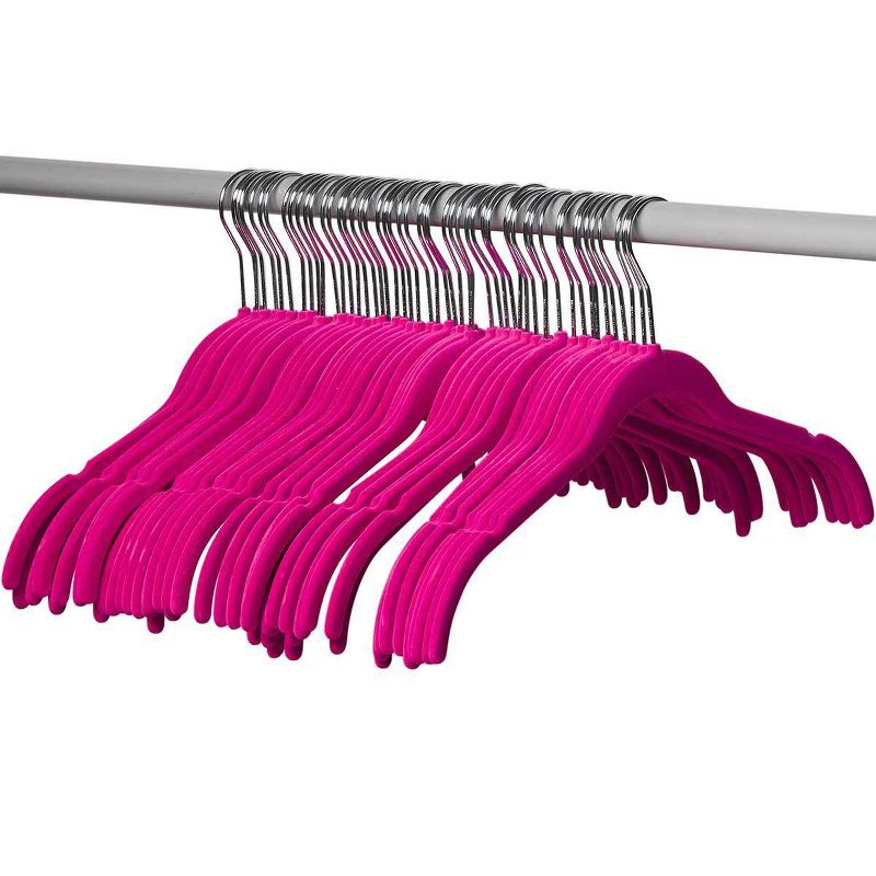 Homeitusa 50 Pack Pink Shirt Clothes Hangers - Pink