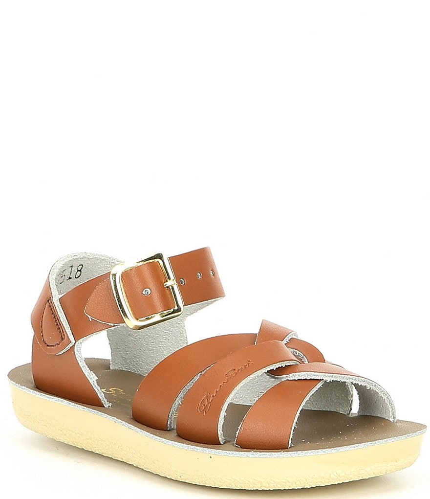 Girls' Sun-San Sandal by Hoy Swimmer Water Friendly Leather Sandal (Toddler)