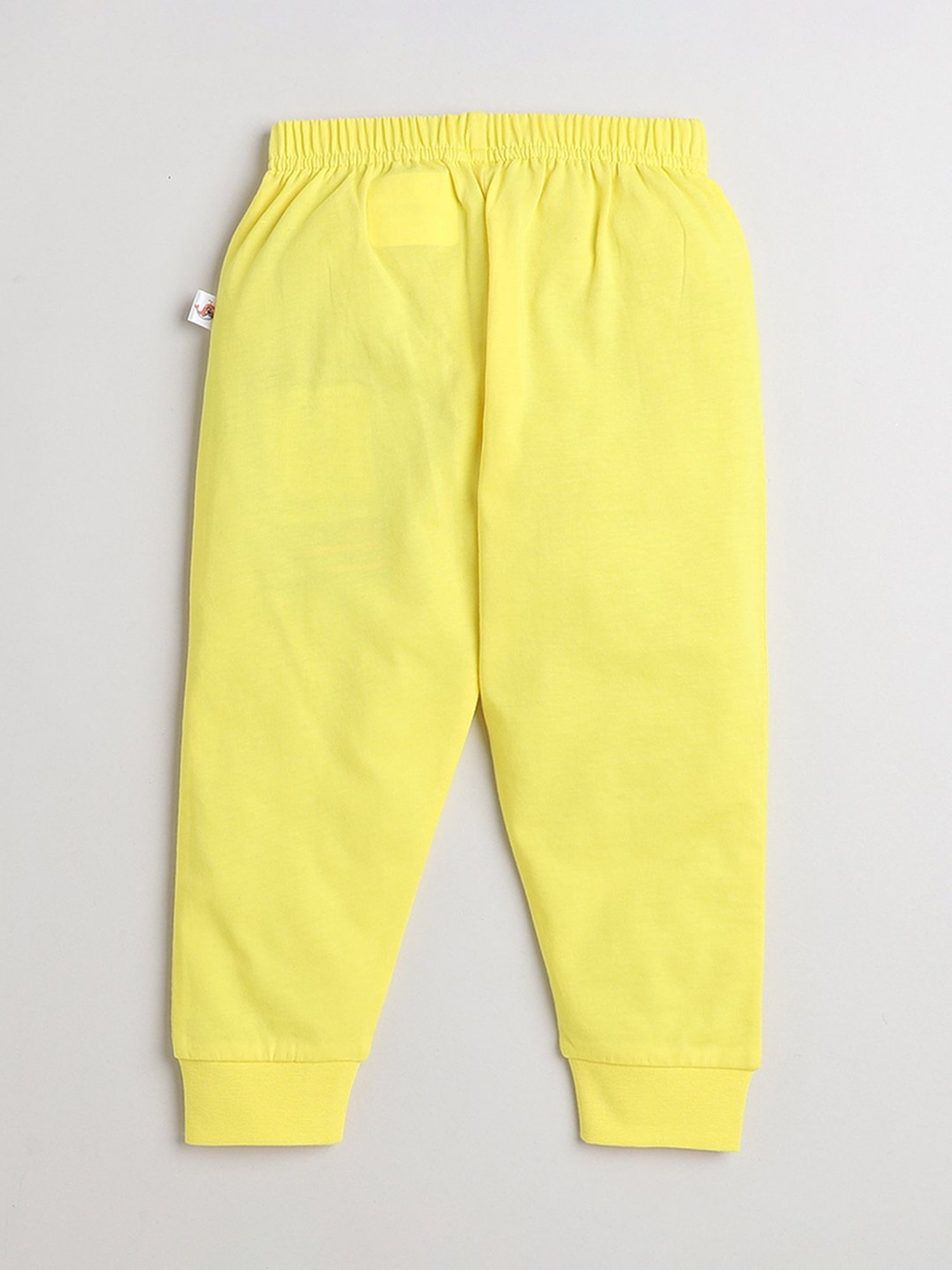 Bumzee Girls White & Yellow Printed Pyjamas (Pack Of 2)