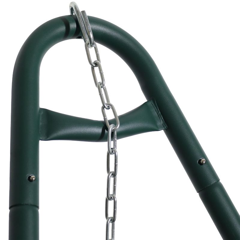 Sunnydaze Heavy-Duty Universal Multi-Use Heavy-Duty Steel Hammock Stand for 9 to 14 Feet Hammocks - 550 lb Capacity - Green