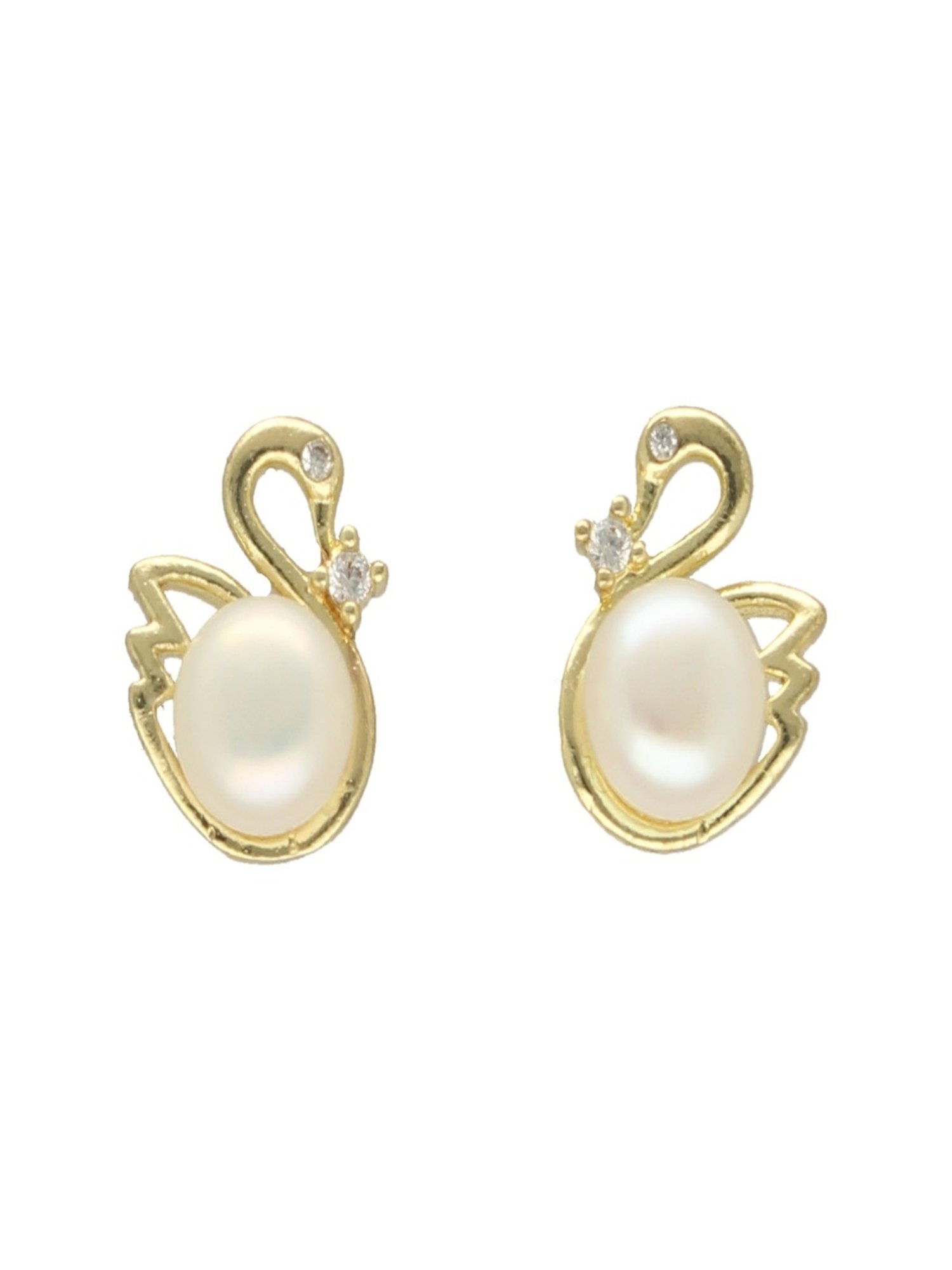 Sri Jagdamba Pearls Pearl Duck Earrings