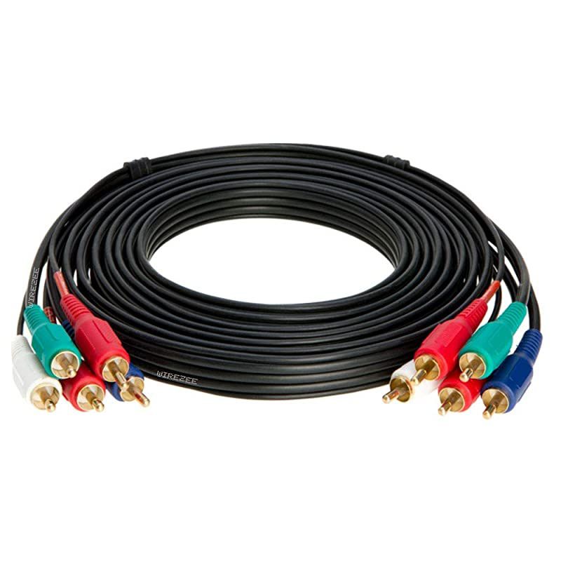 Male Component VideoAudio Cable Gold Plated 3ft 6ft 12ft 25ft 50ft 12FT