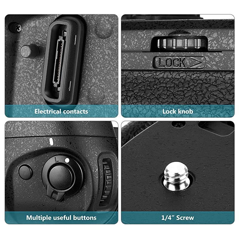 NWD850 Vertical Shooting Power Pack Battery Grip Replacement for MBD18 with 24G Hz Wireless Remote Control for Nikon D850 CameraBattery Not Included