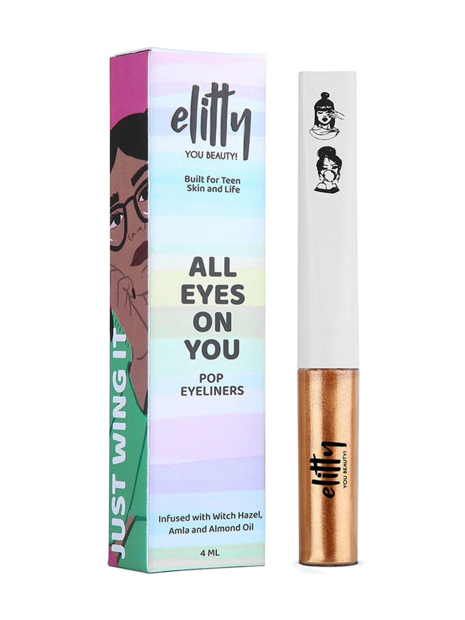 Elitty All Eyes on You Pop Eyeliner - Eternal Eclipse (Metallic Rust) - 4 ml