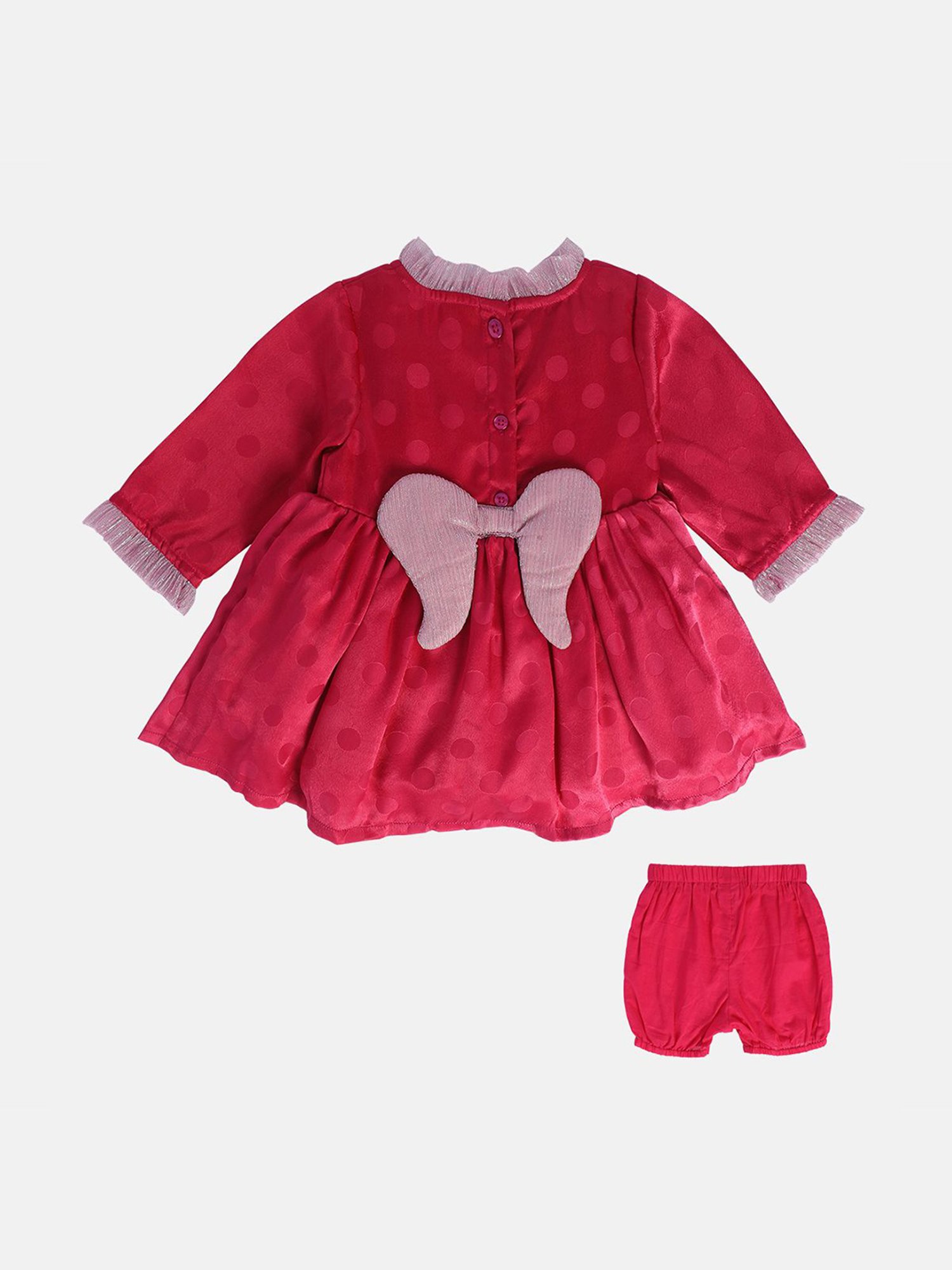 Nauti Nati Kids Blue Embroidered Dress