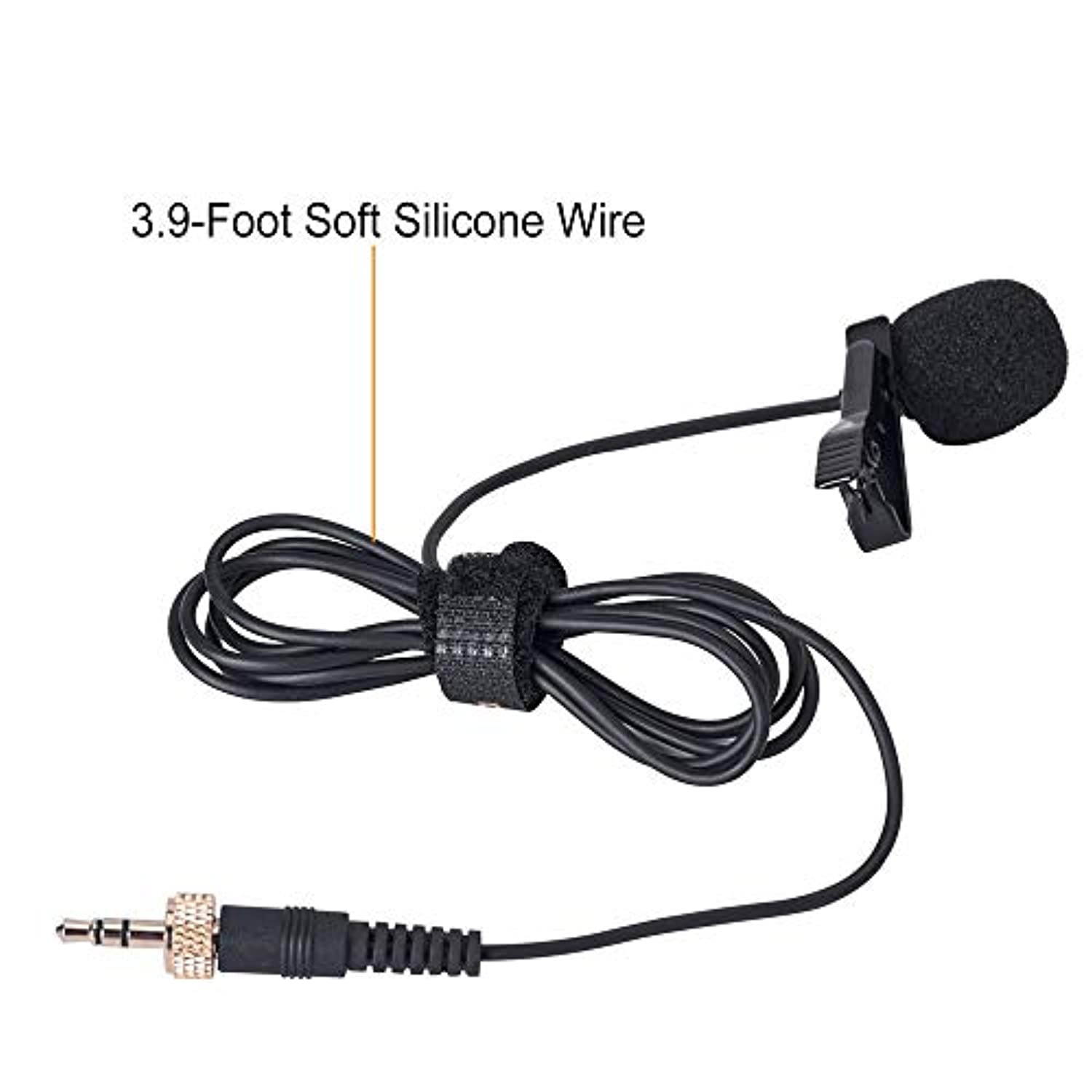 Comica CVM-M-O1 Omnidirectional Lavalier Lapel Microphone for Comica Sennheiser and Other Wireless Transmitter (3.94ft) (CVM-M-01)