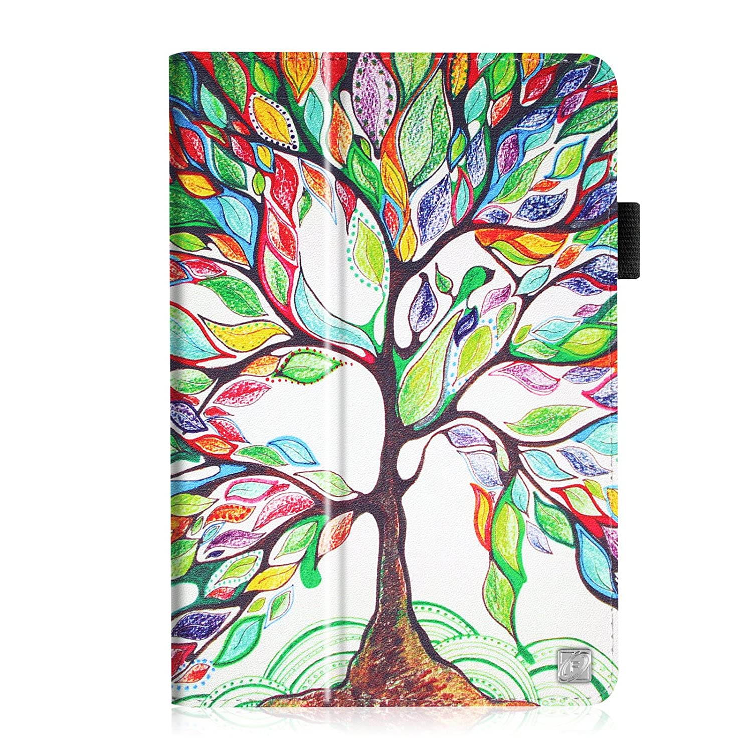 Fintie Folio Case for Kindle Fire HD 7" (2013 Old Model) - Slim Fit Folio Case with Auto Sleep/Wake Feature (Will only fit Amazon Kindle Fire HD 7, Previous Generation - 3rd), Love Tree