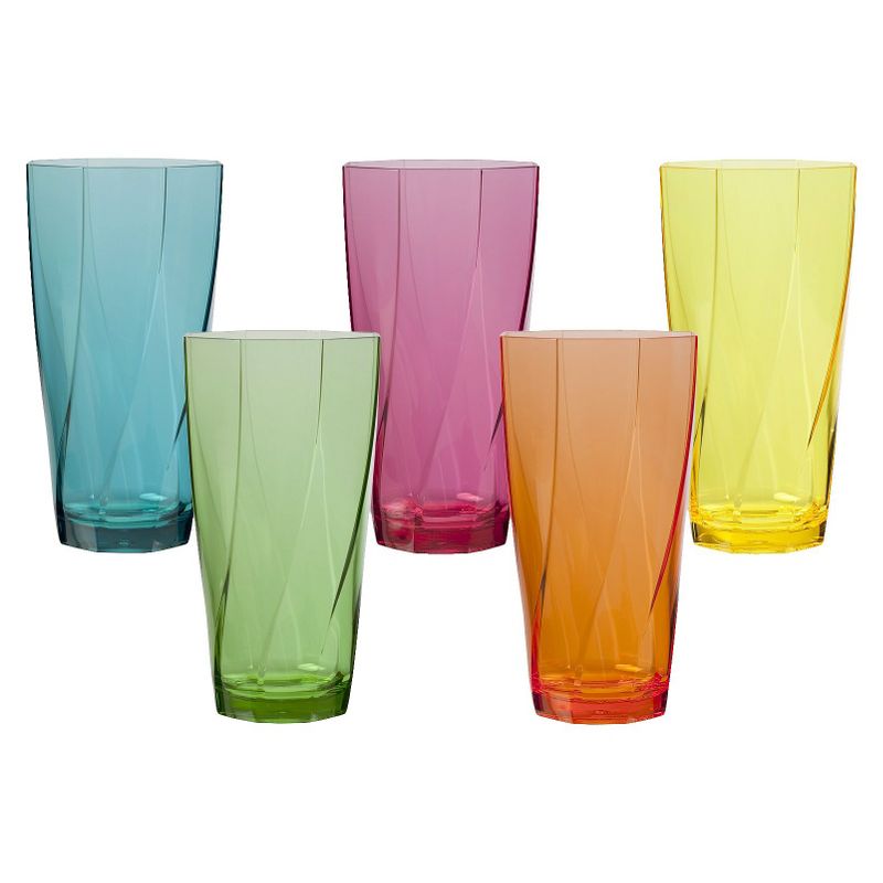 Acrylic Twist Tumbler Set of 10 - Assorted (24 oz)