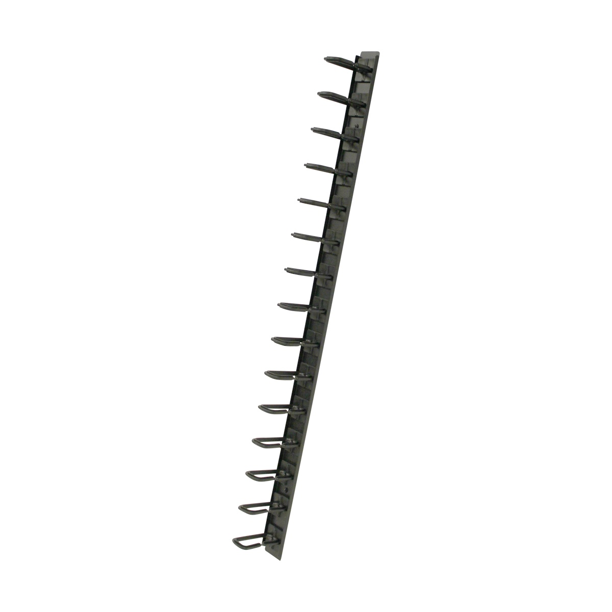 NavePoint 1 Channel Tool-less Plastic Vertical Ringed Cable Manager 34" With Mount Buttons
