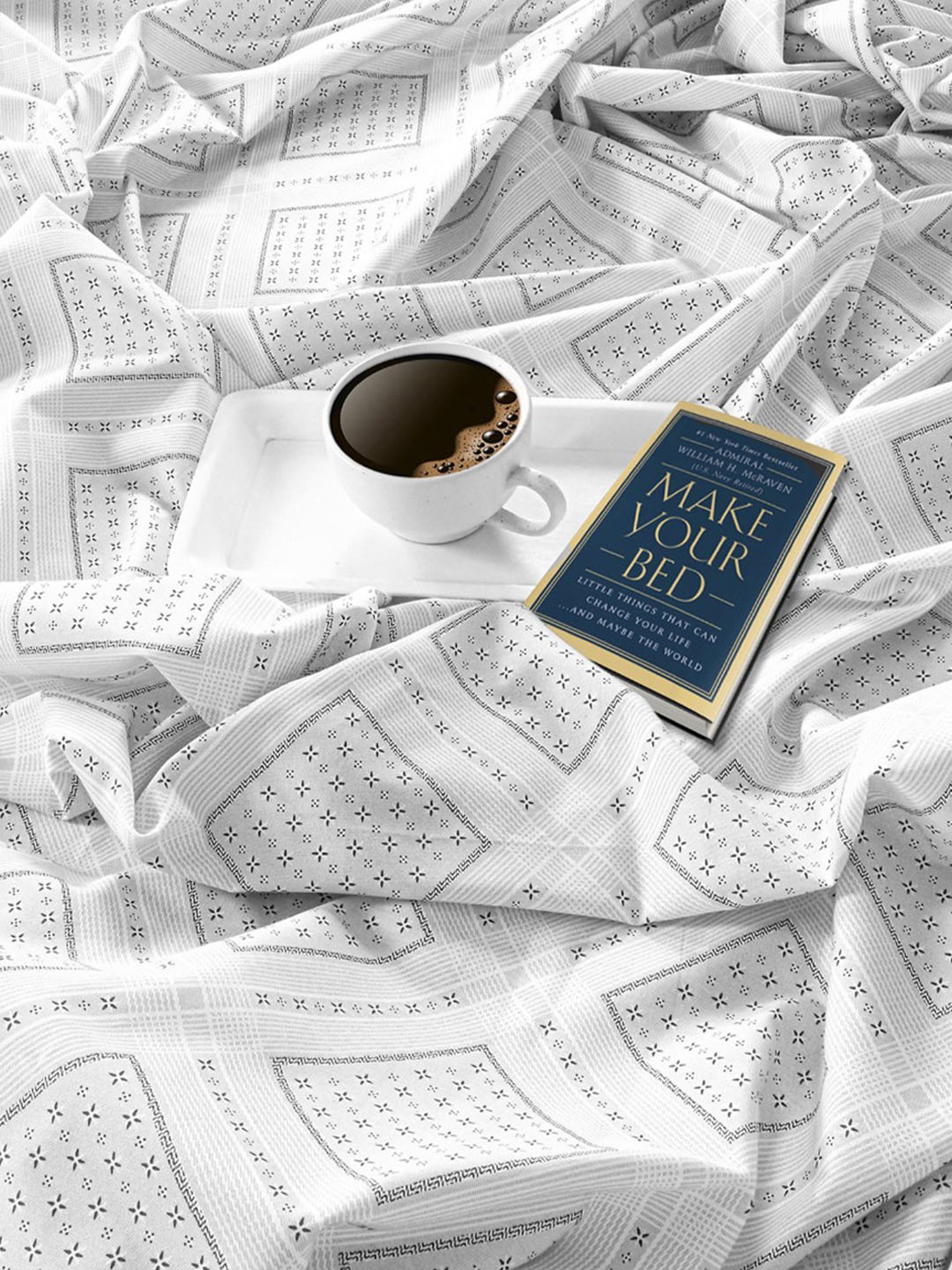 Swayam Dona Abstract Grey 250 TC Cotton King Bedsheet with 2 Pillow Covers