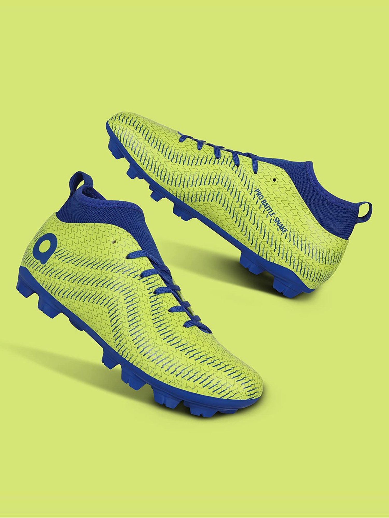 AIVIN Men's Pro Rattle Snake Sulphur Green Football Shoes