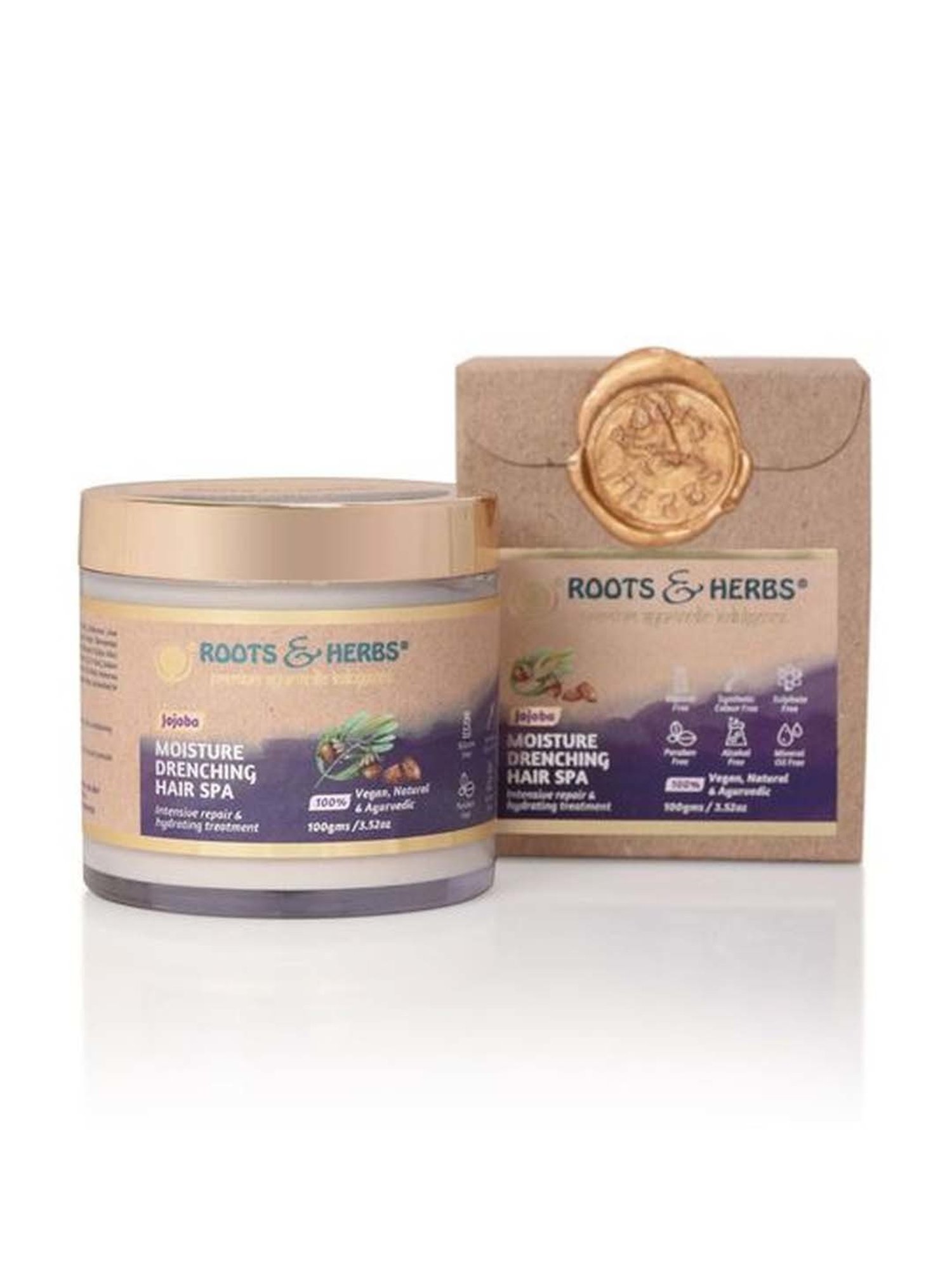 ROOTS AND HERBS Jojoba Moisture Drenching Hair Spa - 200 ml