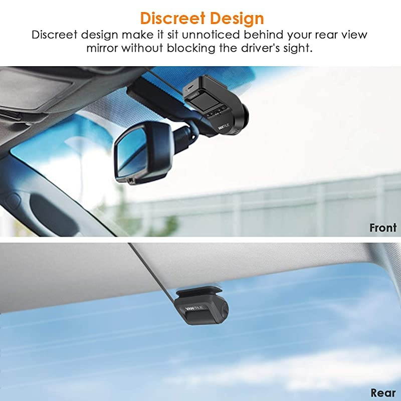 S1 Dual 1080P Dash Cam Front and Rear Built in GPS Speed Dash Camera 2880x 2160P Single Front Super Capacitor Low Light Night Vision 24hr Parking Mode Motion Detection Support 256GB Max