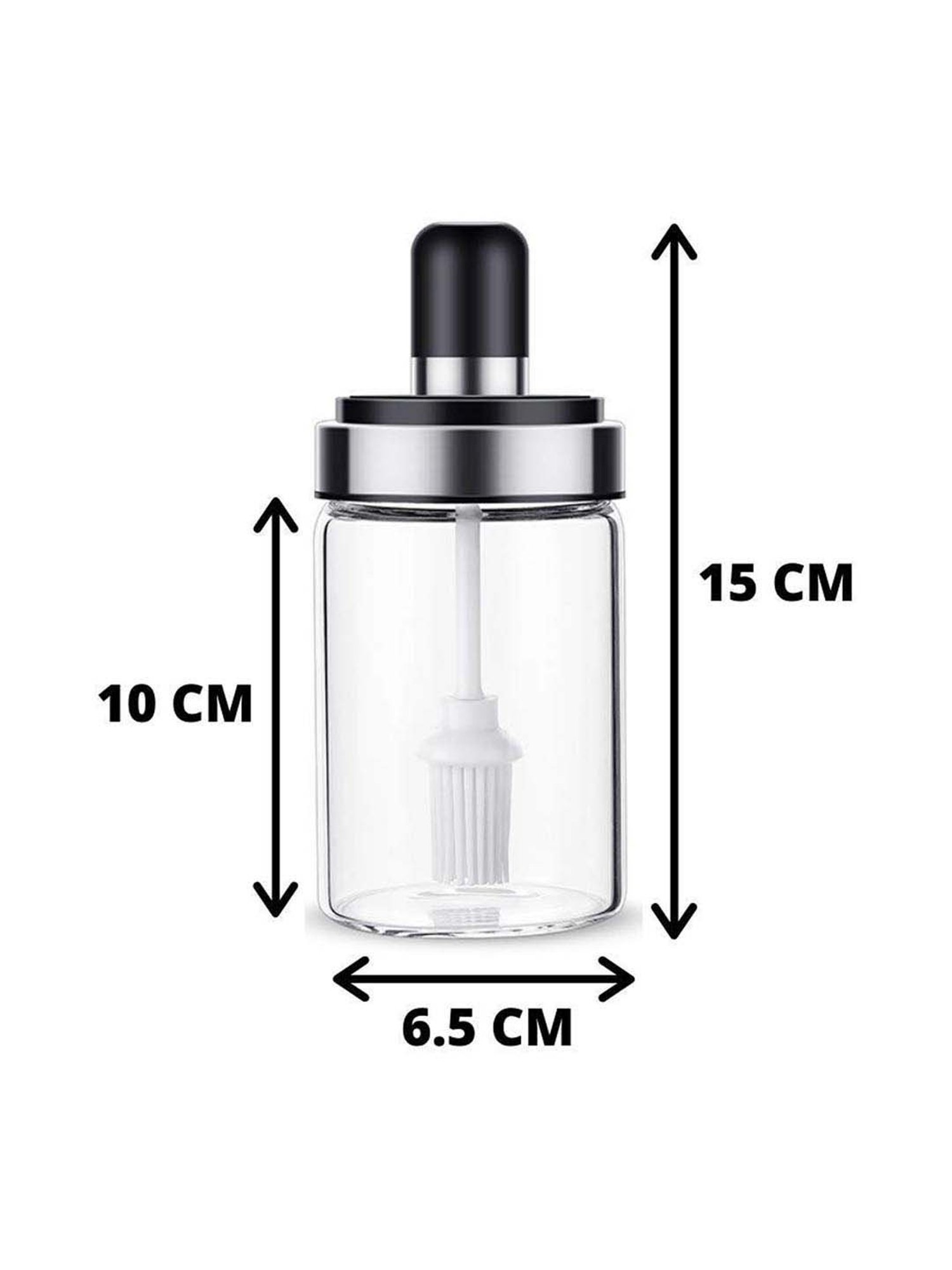 COLE & MASON White & Beige Ceramic Pourer - Set of 1