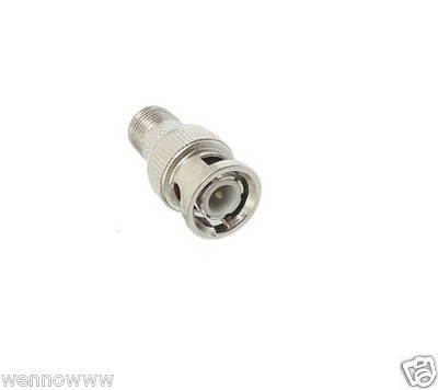 WennoW 50 Pcs F Female to BNC Male Coax RF Connector RG6 RG59 Adapter