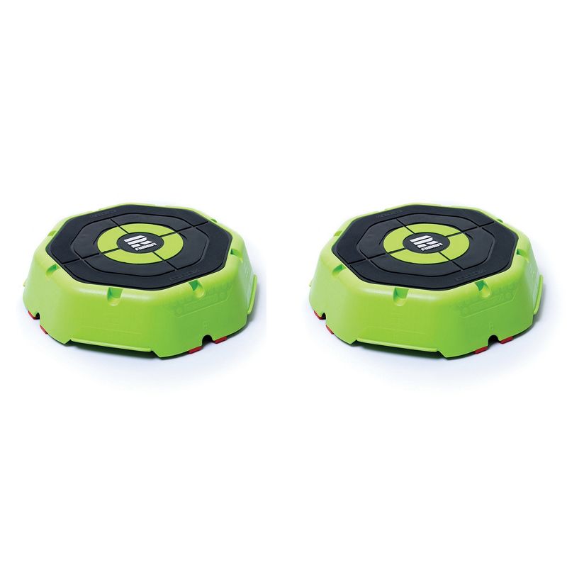 Escape Fitness USA Riser Step Platform for Home Aerobic and Plyos Exercise Strength Training with Anti Slip Rubber Feet (2 Pack)