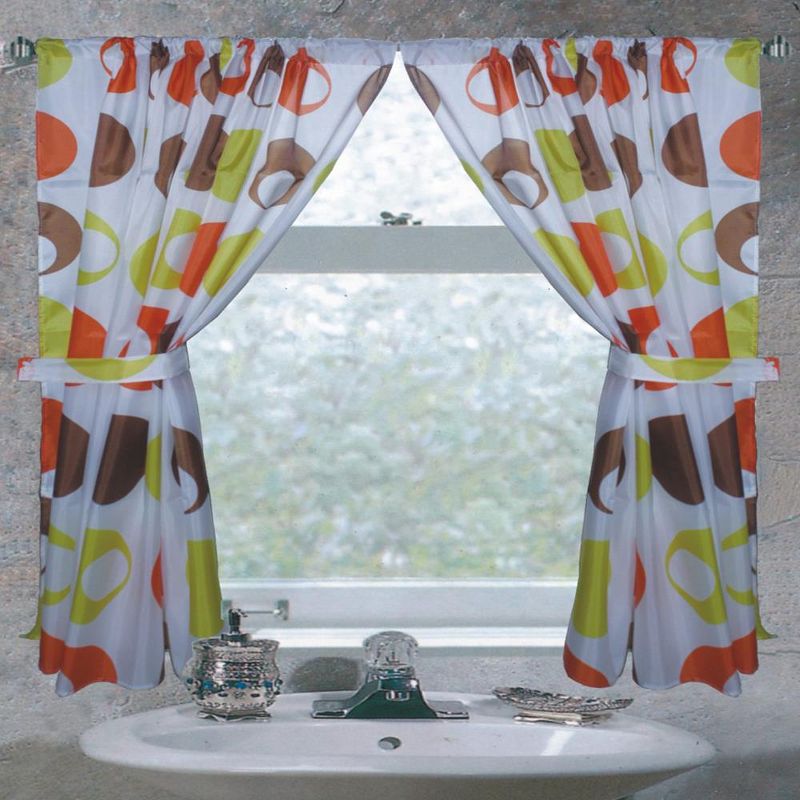 Carnation Home Fashions "Madeline" Fabric Window Curtain - 34 x 54, Multicolored