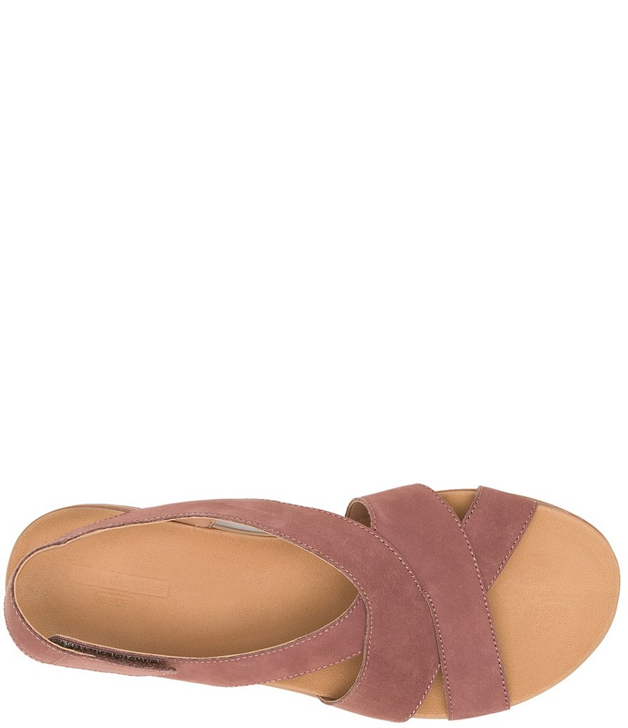 Hush Puppies Lilly Nubuck Leather Criss Cross Sandals