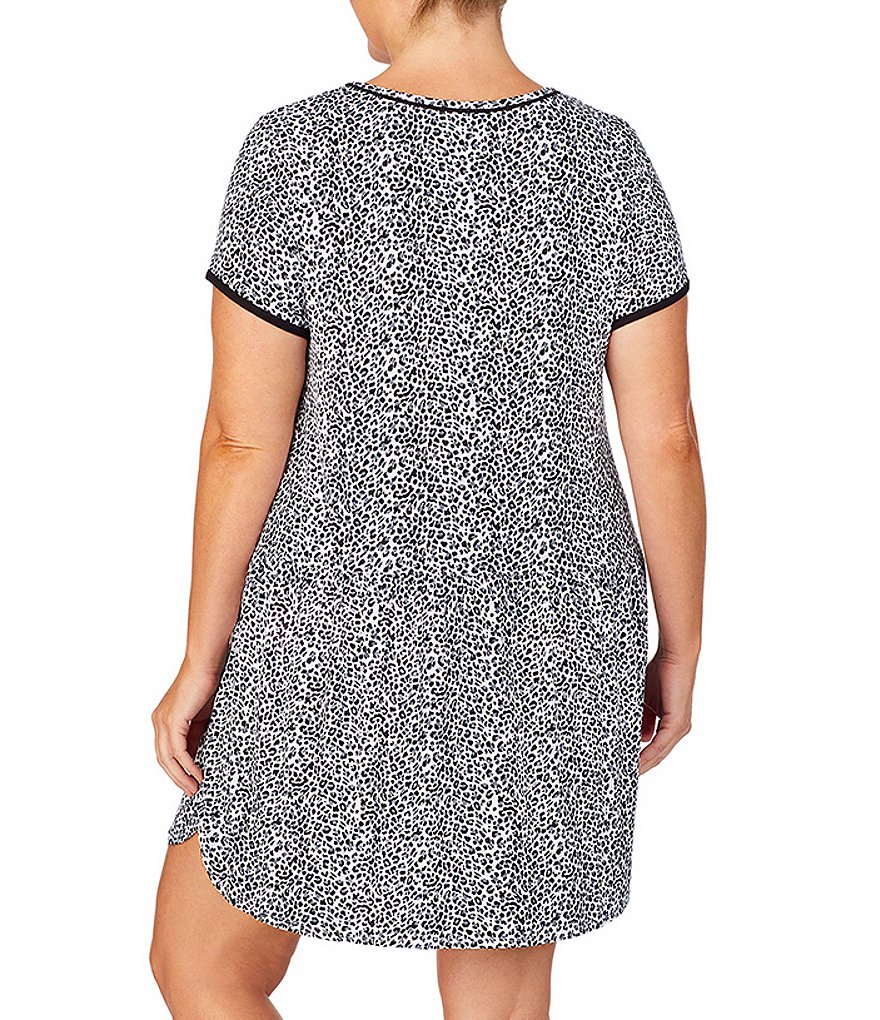 Rya Plus Darling Scoop Neck Charmeuse & Lace Solid Chemise