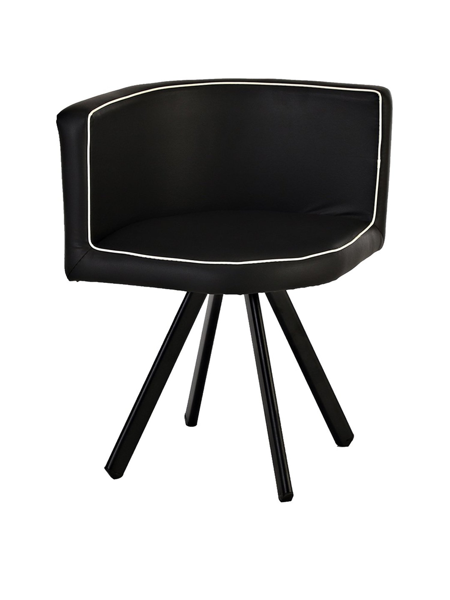 Pure Jenna Metal 4 Seater Dining Set in Black Finish