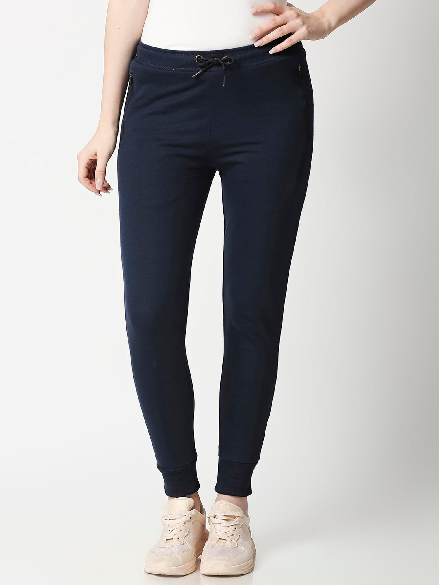 Bewakoof Navy Regular Fit Joggers