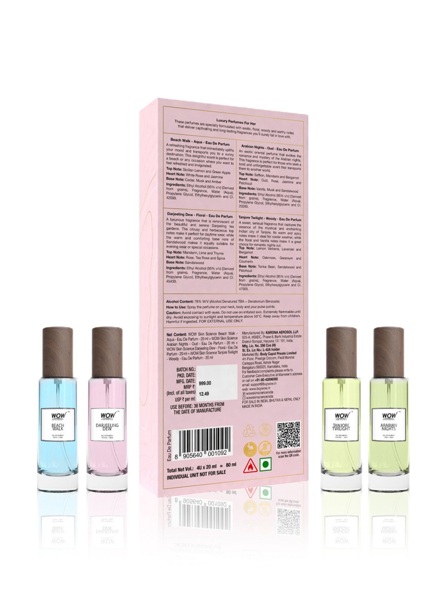 Wow Skin Science Eau De Parfum Luxury Perfume Kit for Her