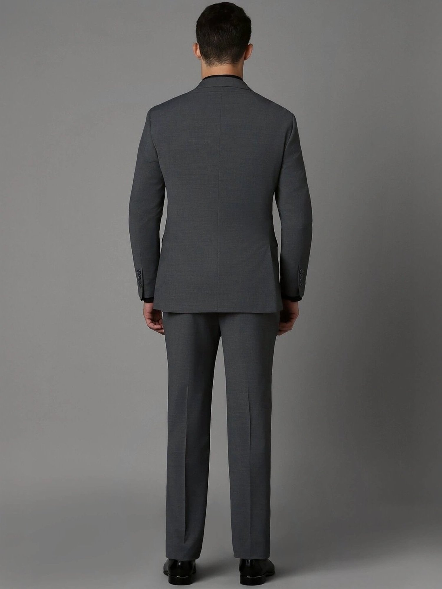 Raymond Brown  Slim Fit Printed Three Piece Suit