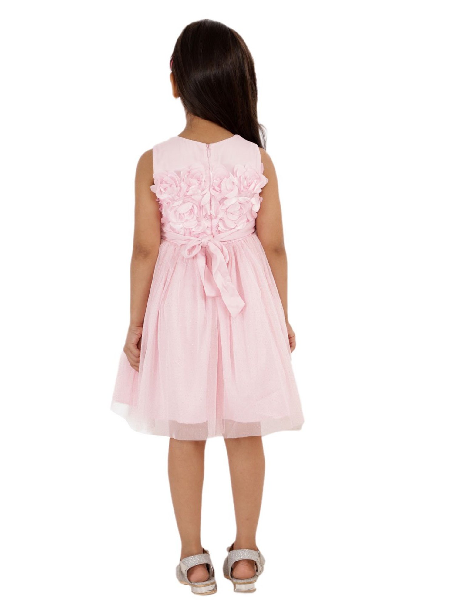 KidsDew Kids Pink Applique Dress