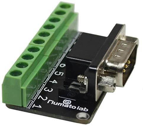 DB9-M6-G6 Serial Male Adapter Plate 9 Positions Terminal Connector Signal Module