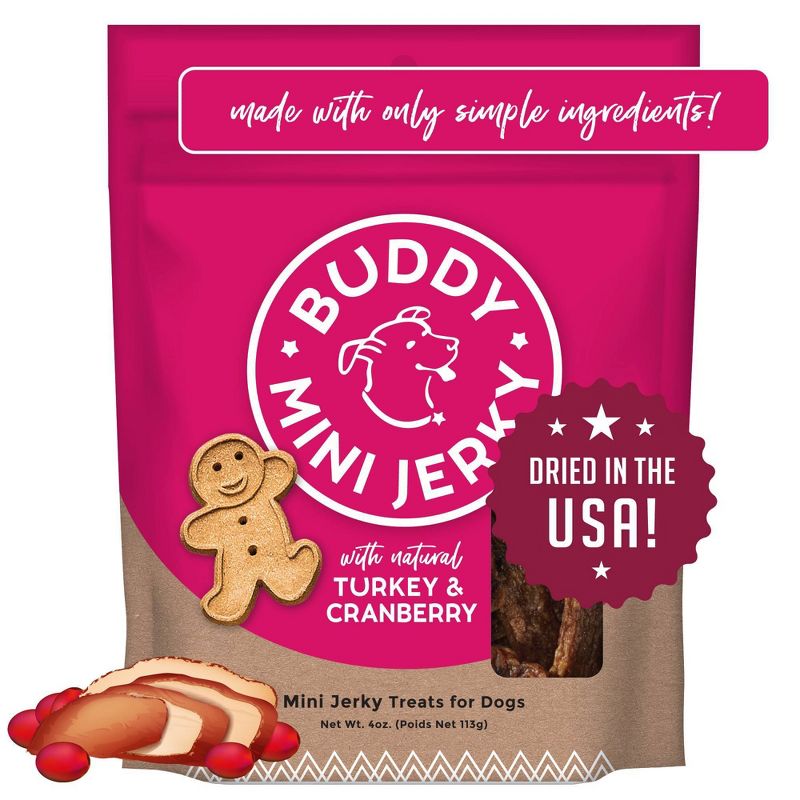 Buddy Biscuits Mini Dog Treat -Turkey & Cranberry - 4oz