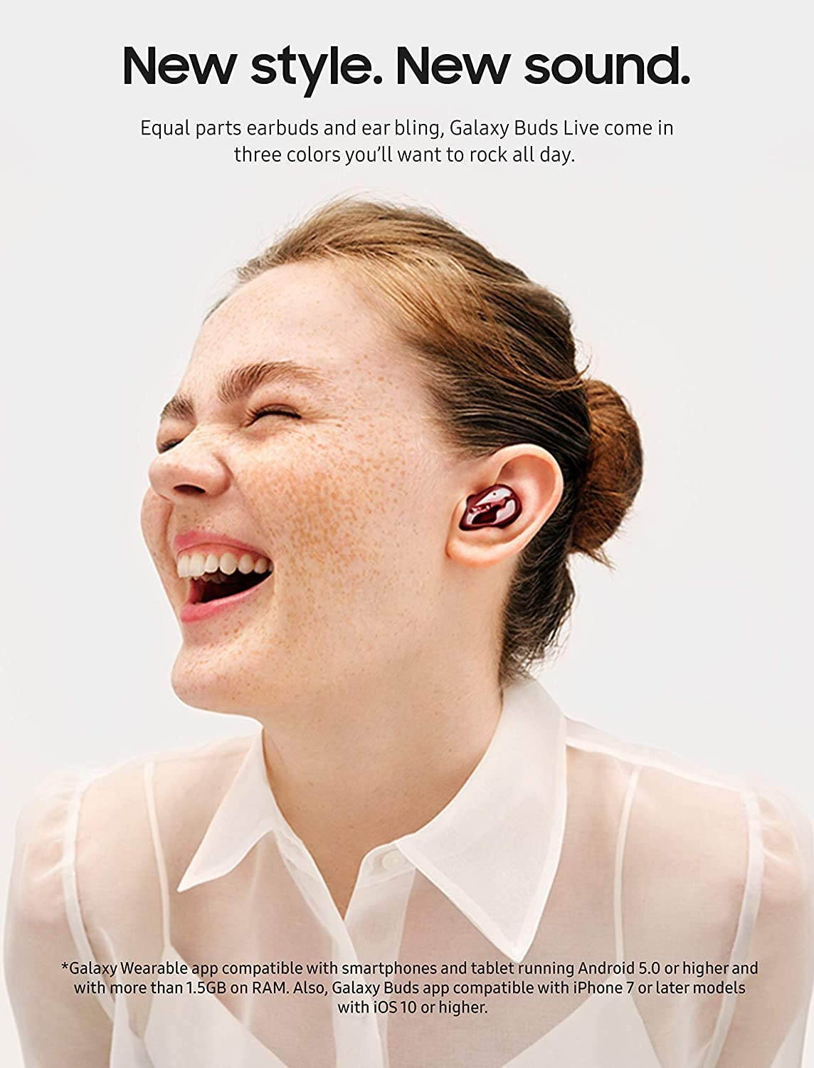 Samsung Galaxy Buds Live, True Wireless Earbuds with Active Noise Cancelling (Wireless Charging Case Included) - Bulk Packaging - Mystic Red