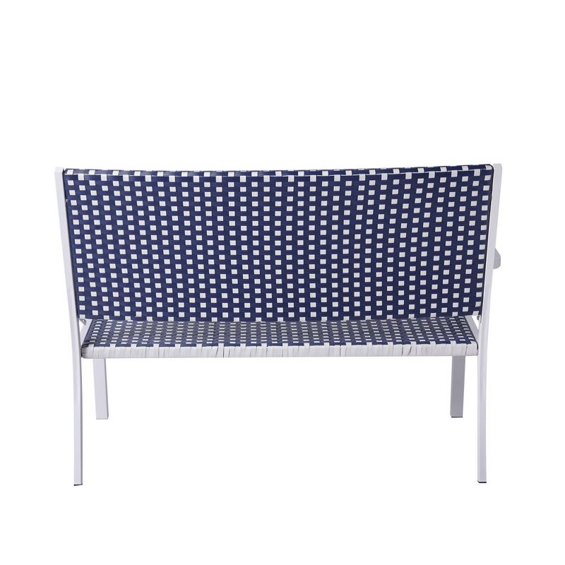 Peaktop 4pc Wicker Patio Conversation Set - Coastal - Teamson