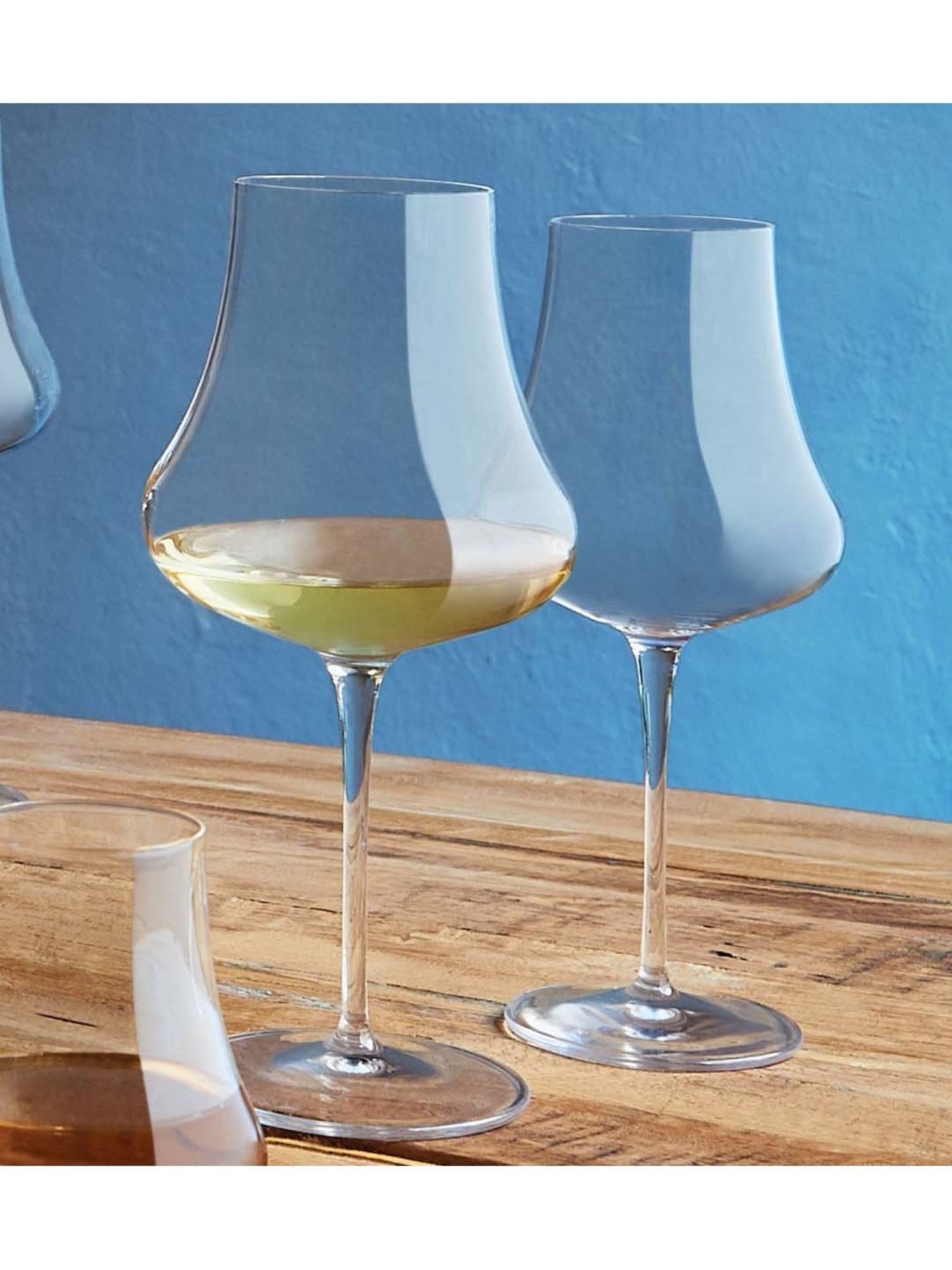 LUIGI BORMIOLI Tentazioni Chardonnay Transparent & Golden Glass Wine Tumbler (0.473 L) - Set of 6