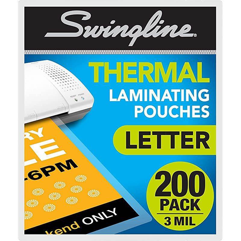Thermal Laminating Sheets / Pouches, Letter Size, 3 Mil, Heat Seal, 200/Pack (3202062)