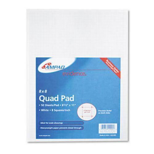 Ampad Quadrille/graph Pad - 50 Sheets - 20 Lb Basis Weight - Letter (22005)