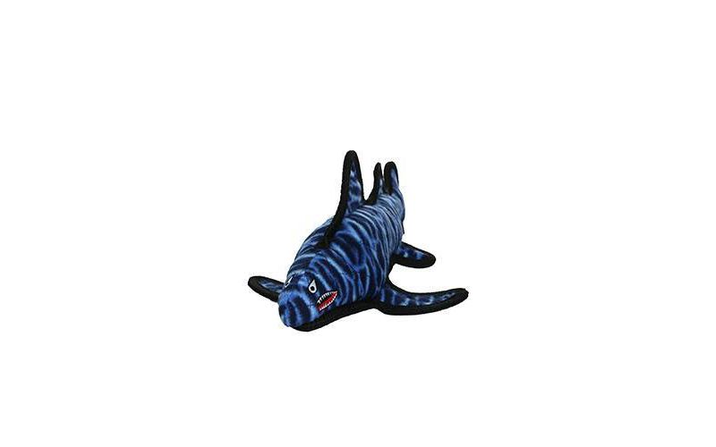 Tuffy's Ballistic Shark Pet Toy - Blue - M/L