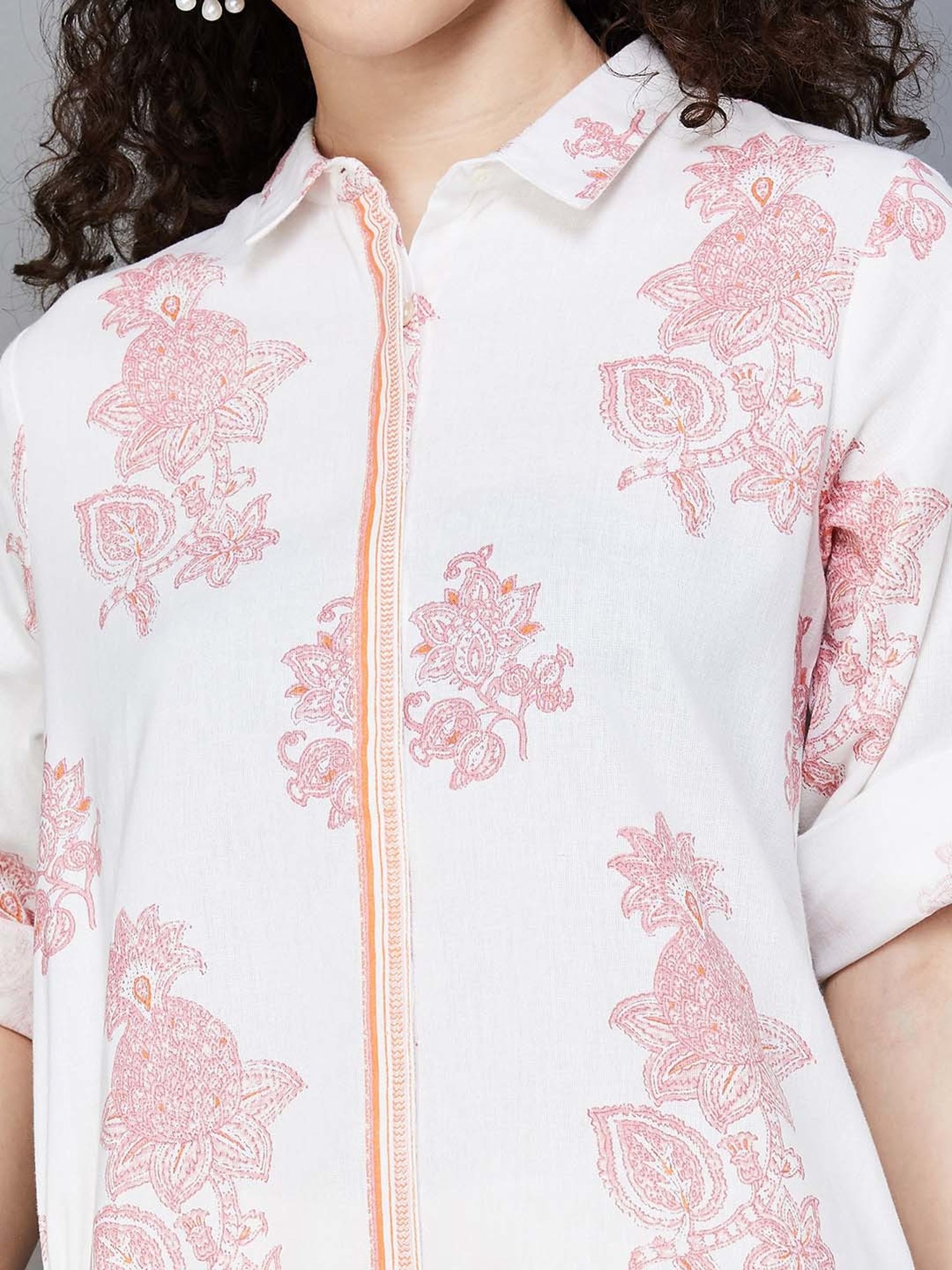 Colour Me by Melange Pink Printed Tunic