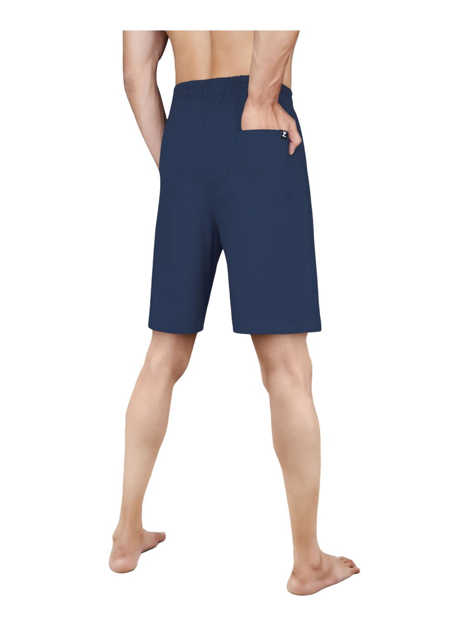 XYXX Blue Cotton Regular Fit Shorts