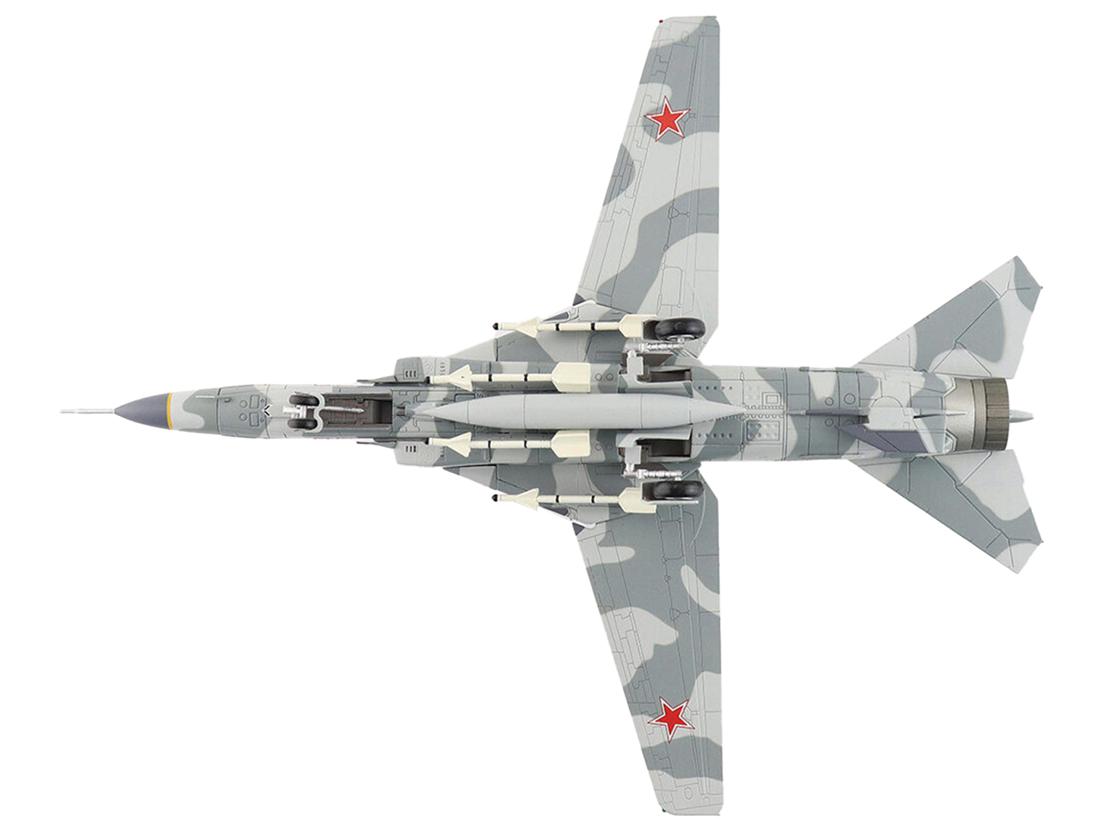 Mikoyan MIG-31K Foxhound D Interceptor Aircraft "Long Range Aviation Command" Russian Air Force "Air Power Series" 1/72 Diecast Model by Hobby Master