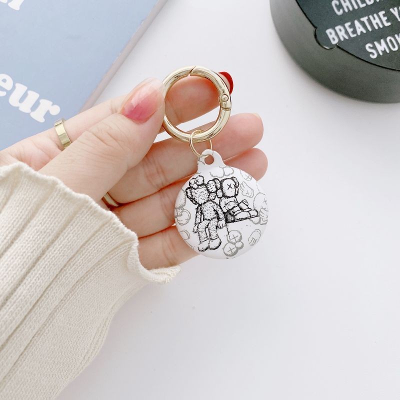 [7 PCS] Silicone Protective Case for AirTags, Tracker Lightweight Soft Protective Skin Cover Accessories with Key Chain Anti-Loss Design Compatible with Apple AirTags 2021