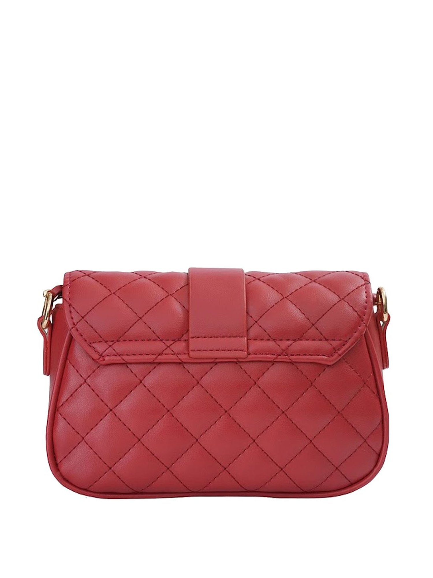 Sugarush Anny Red PU Quilted Sling Handbag